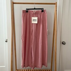 Sonderhaus Boxer Pants Pink Plaid